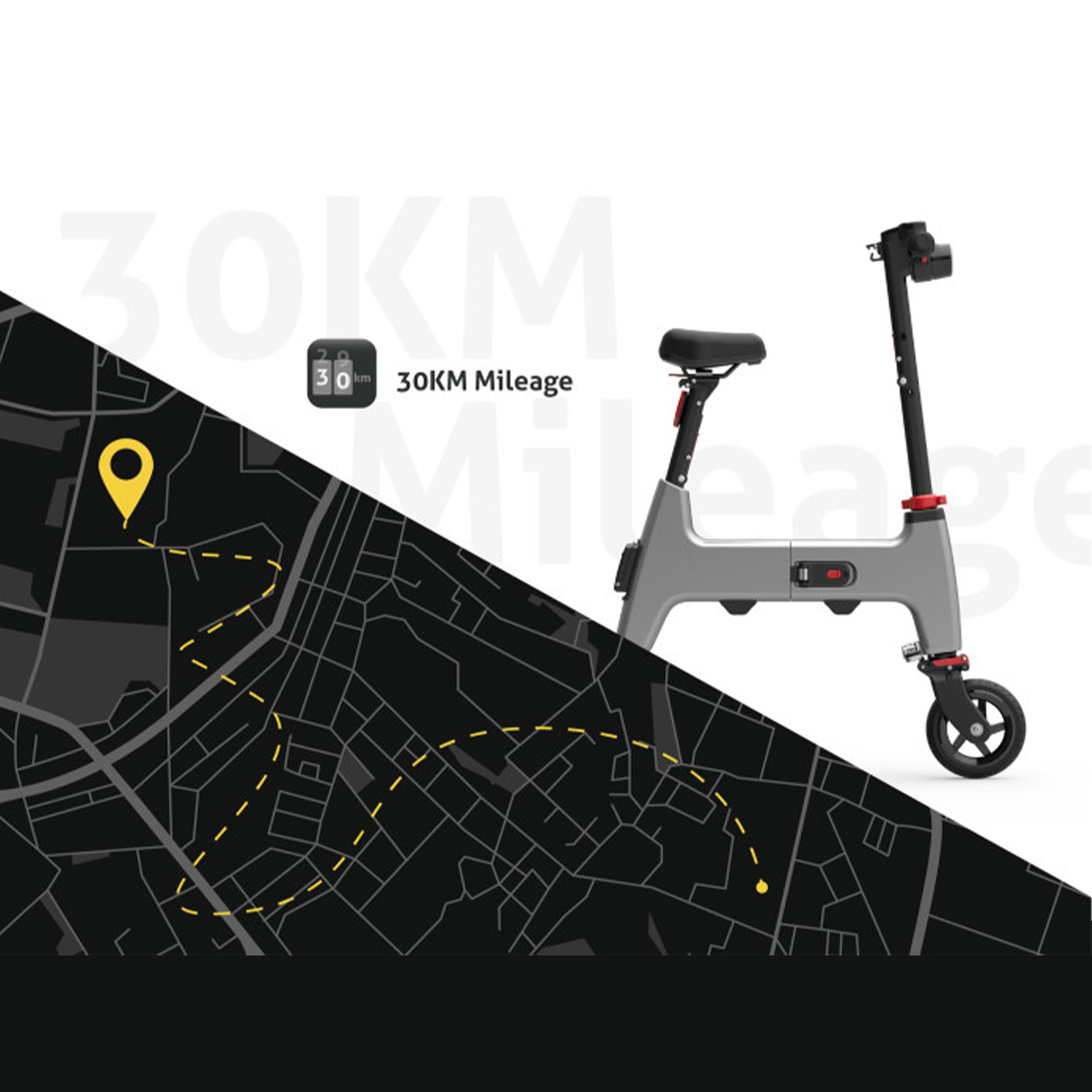 Refurbished HIMO Electric Bike H1 Grey