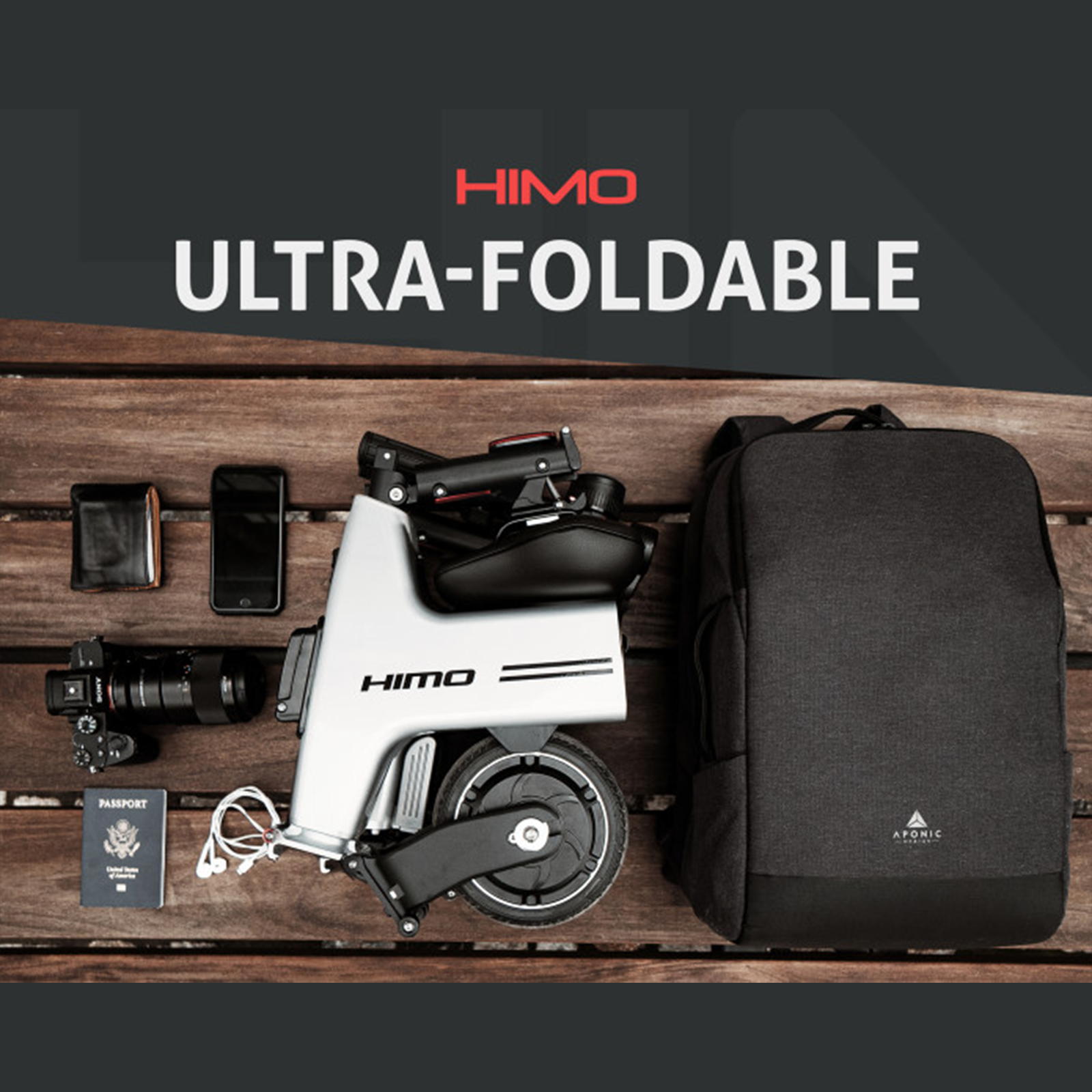 Refurbished HIMO Electric Bike H1 Grey