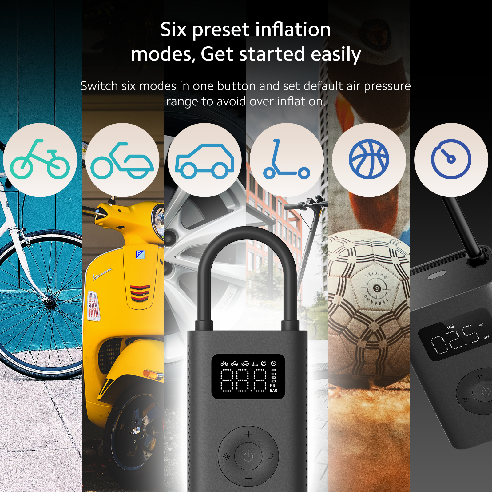 Xiaomi Portable Electric Air Pump Air Compressor 2