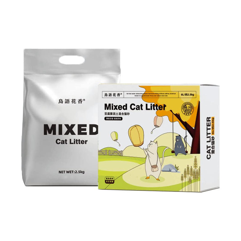 Pet Marvel Mixed Tofu Cat Litter 30L/12.5kg(6L/2.5kgx5pcs)