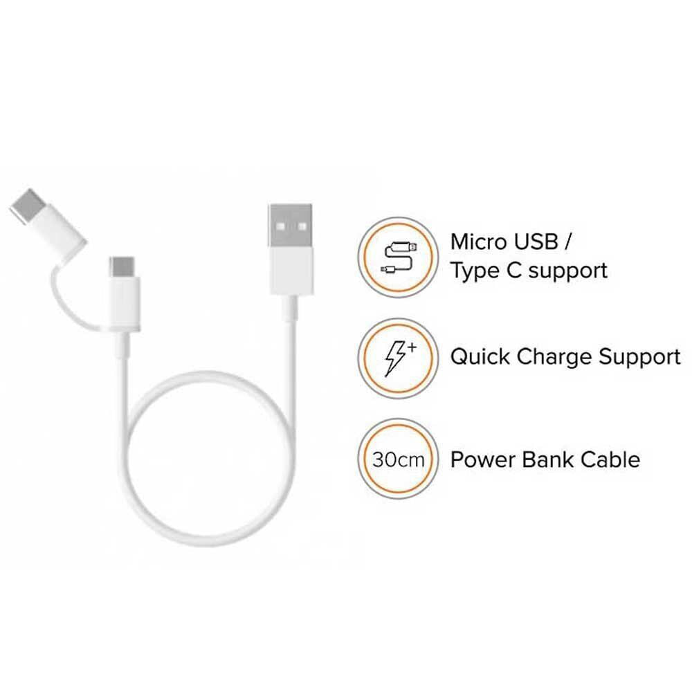 Xiaomi Mi 2-in-1 USB to Type-C Charging Cable 30cm