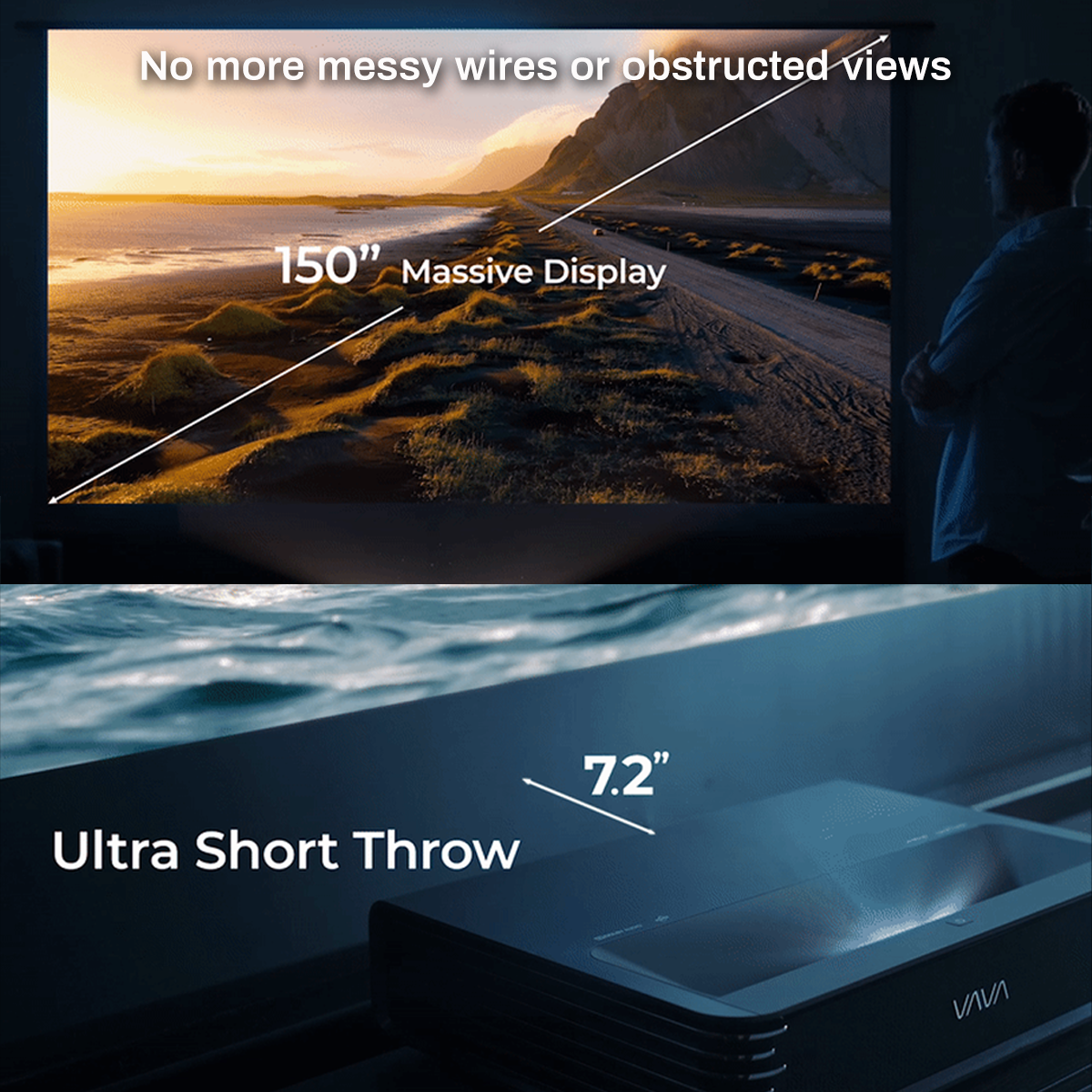 VAVA Chroma 4K Triple Laser Projector LT-SP003