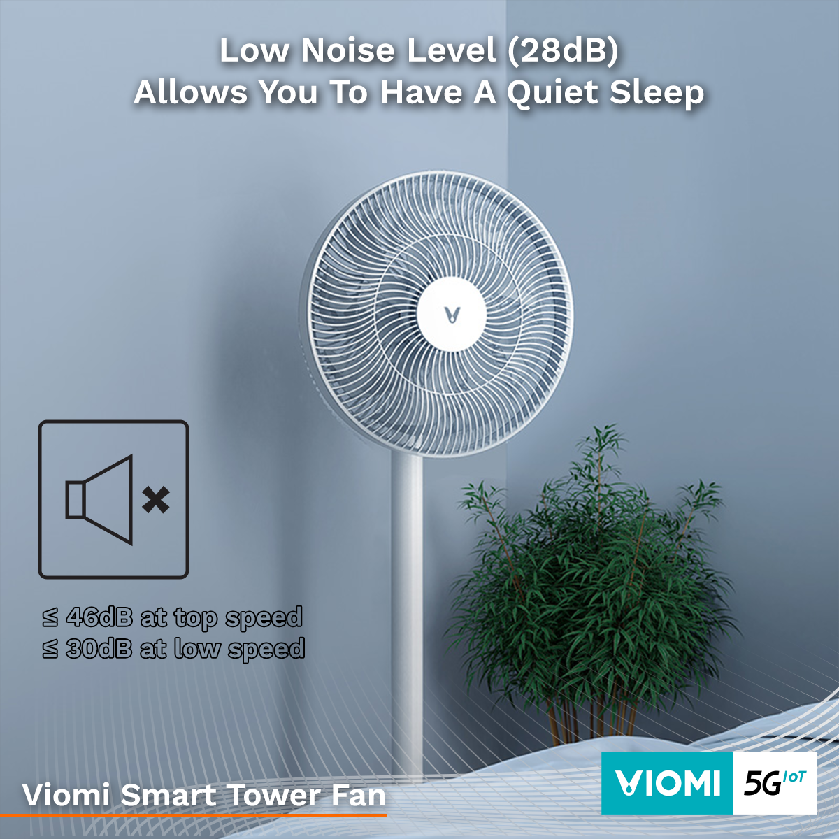 Viomi Smart DC Tower Pedestal Fan