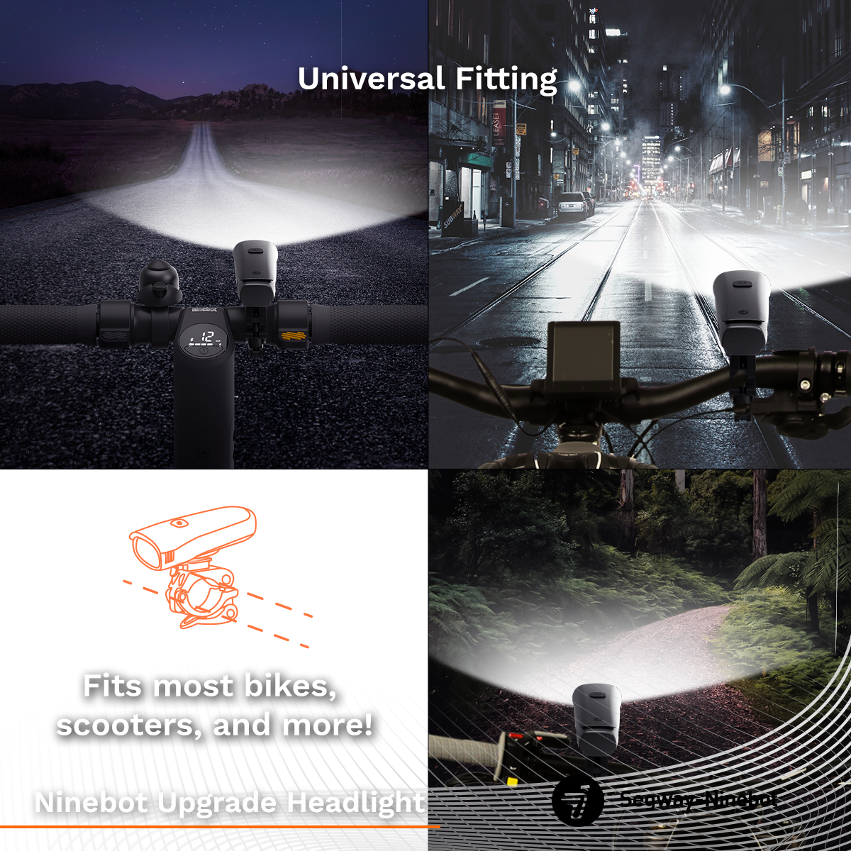 Segway Ninebot Scooter Upgrade Headlight