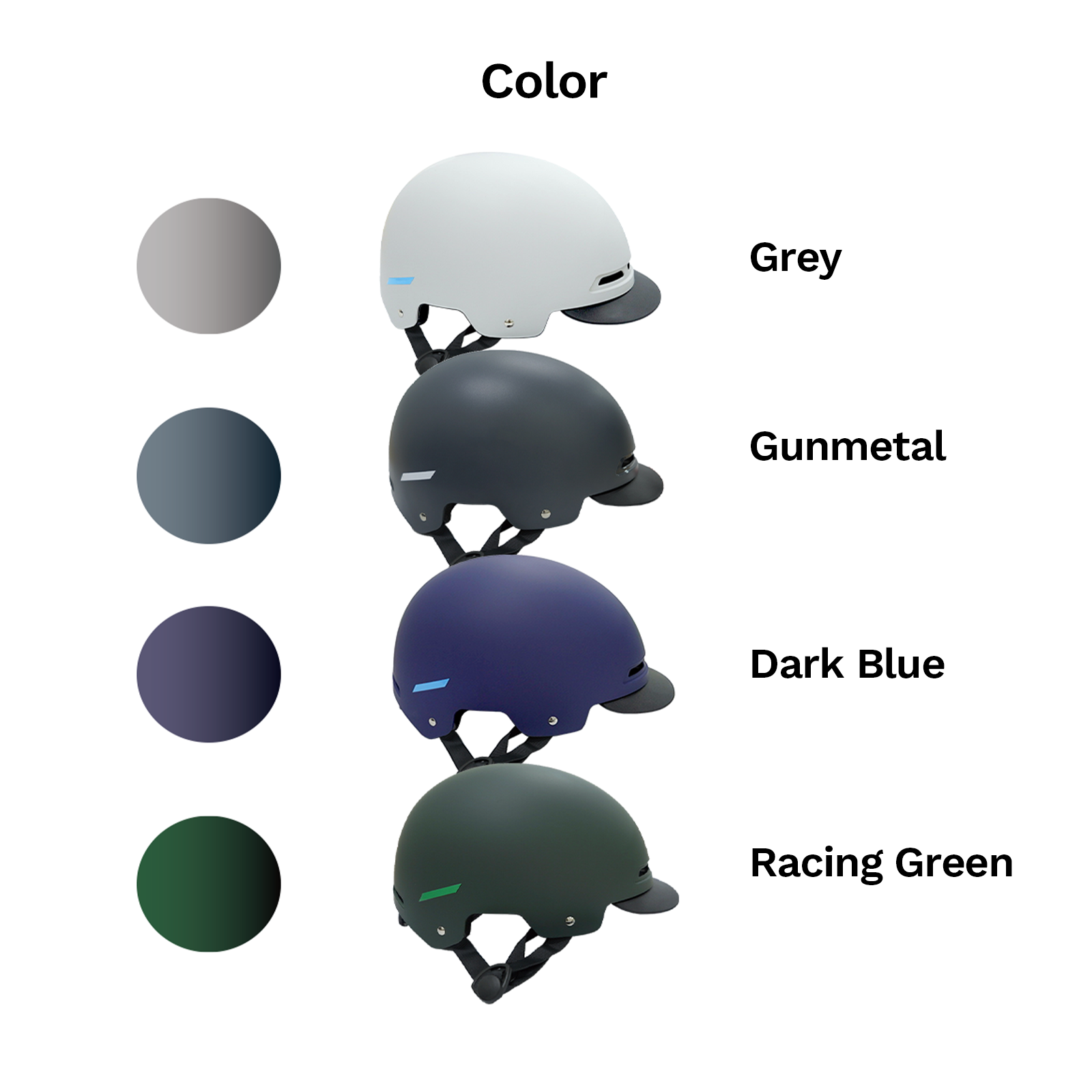 Daxys Street Helmet One Size Fits All-Dark Blue