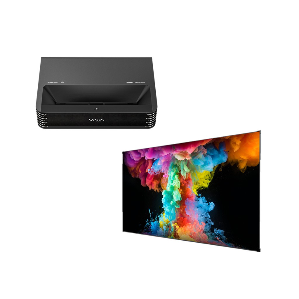 [Bundle] VAVA Chroma 4K Triple Laser Projector + Fresnel Screen 100 ...