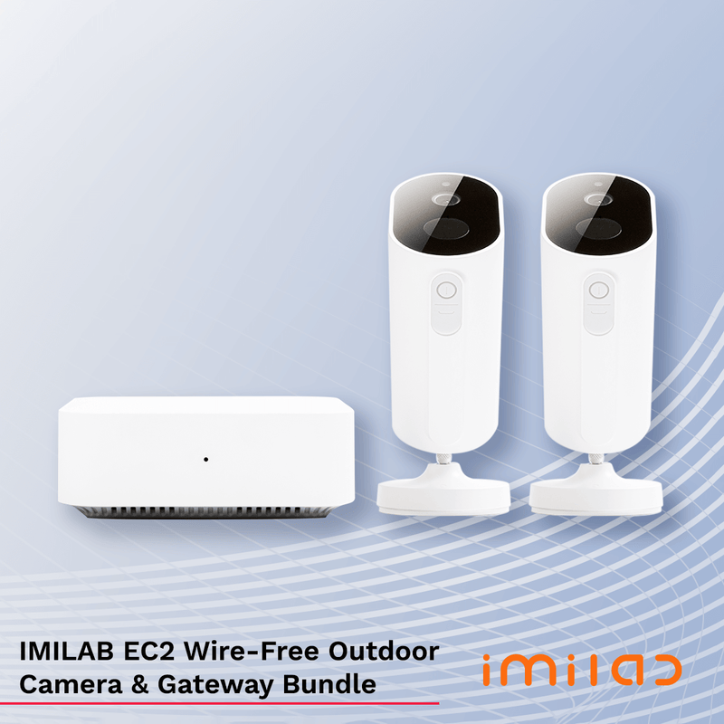 Imilab EC2 Wire-Free Outdoor Camera & Gateway Bundle