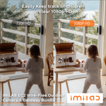 Imilab EC2 Wire-Free Outdoor Camera & Gateway Bundle