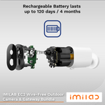 Imilab EC2 Wire-Free Outdoor Camera & Gateway Bundle