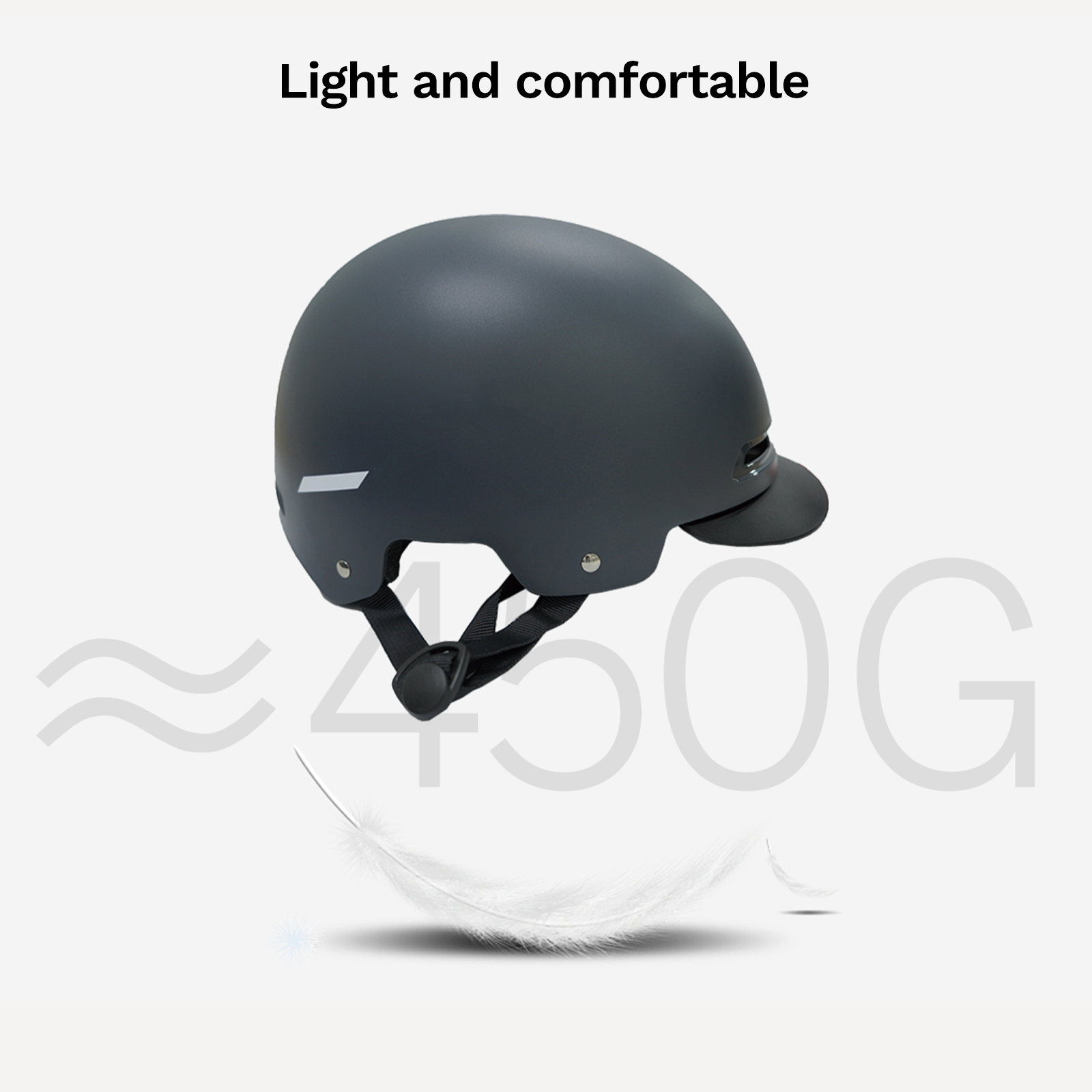 Daxys Street Helmet One Size Fits All-Gunmetal